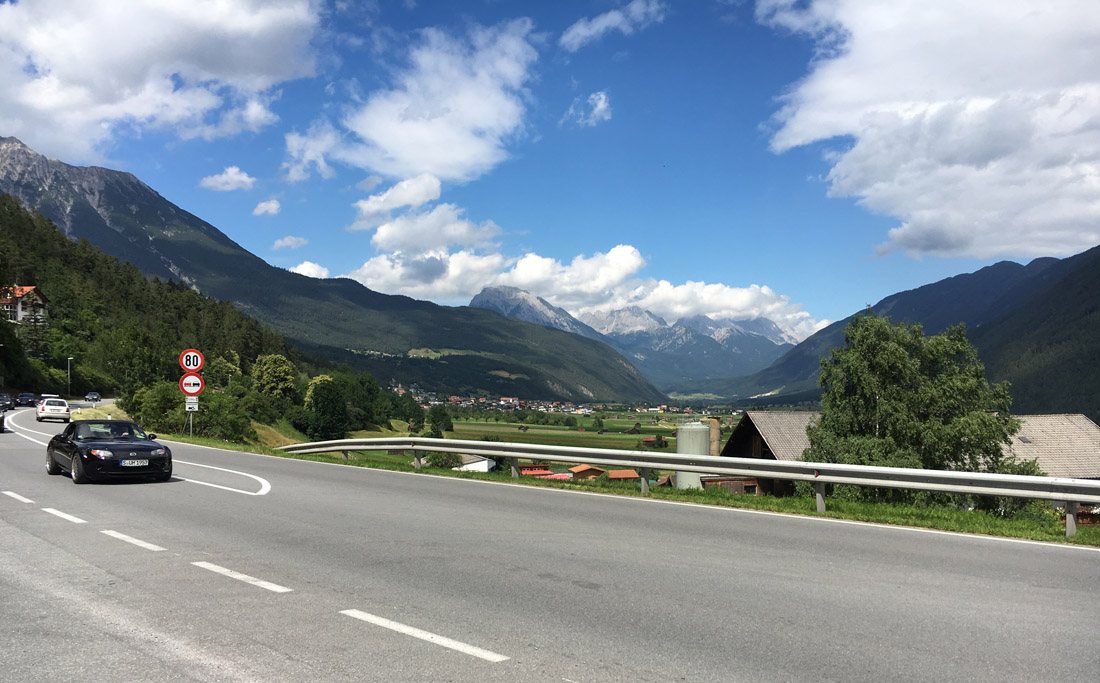 Überwiegend guter Asphalt aber dichter Verkehr