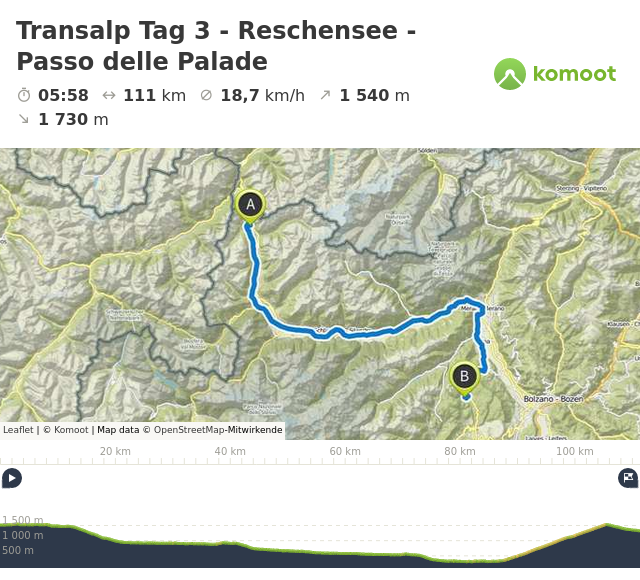 Karte der Tour